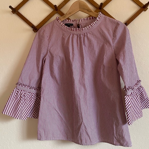 Talbots Tops - Red Striped Top❤️✨